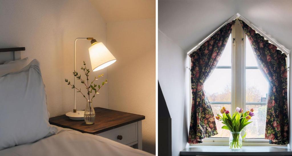 Postel nebo postele na pokoji v ubytování Hotell Gässlingen
