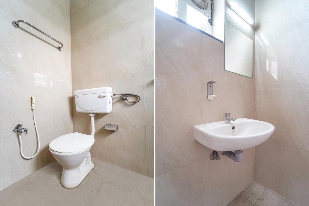 Koupelna v ubytování FabHotel Mani's Residency - Nr Coimbatore International Airport