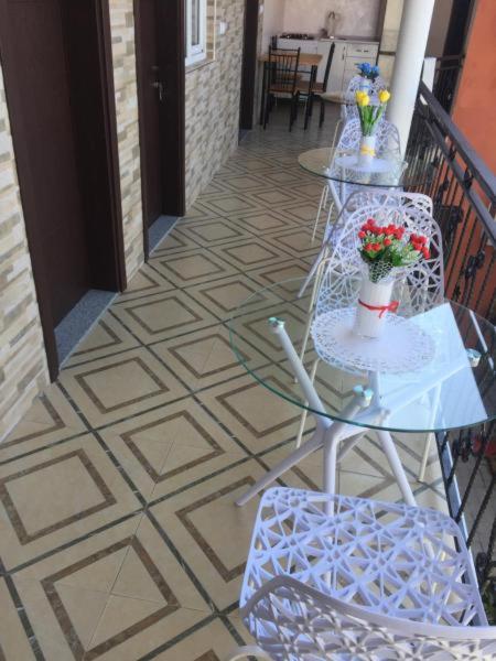 Balkón nebo terasa v ubytování Gegas hotel