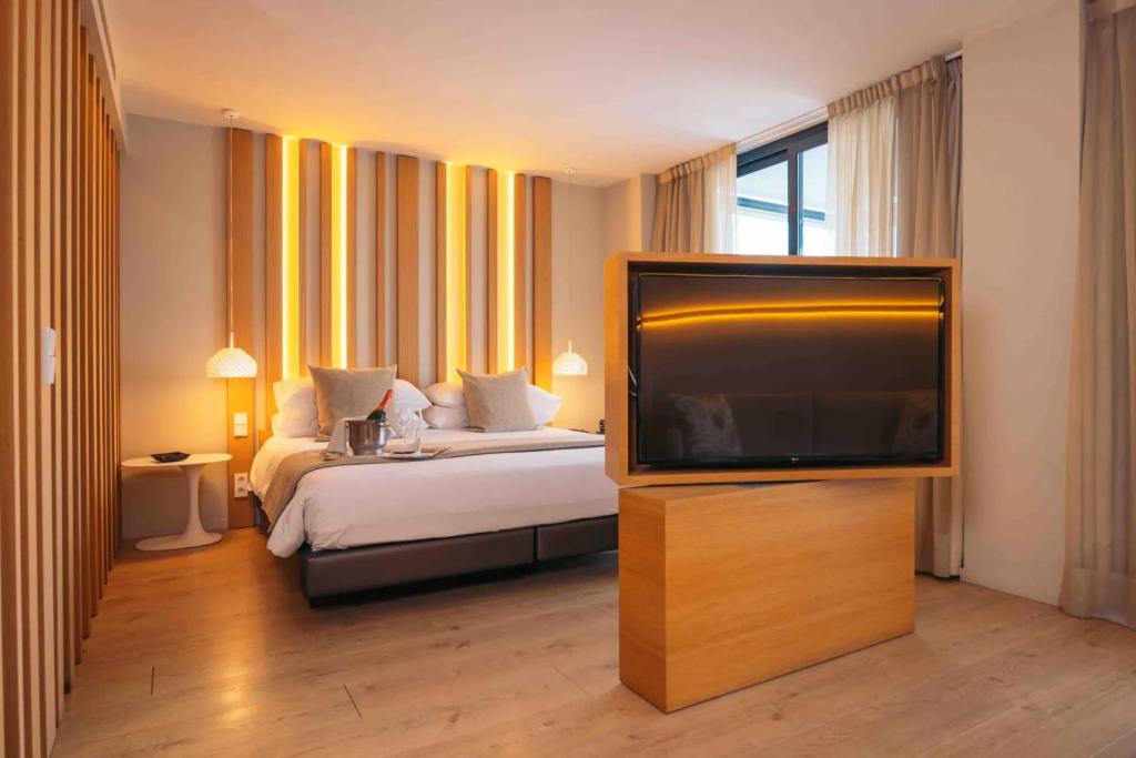 Posteľ alebo postele v izbe v ubytovaní Hotel Port Salins by Pierre & Vacances