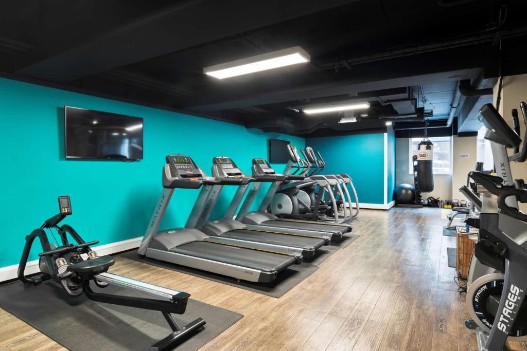 Fitness centrum a/nebo fitness zařízení v ubytování Radisson Blu Hotel, Edinburgh City Centre