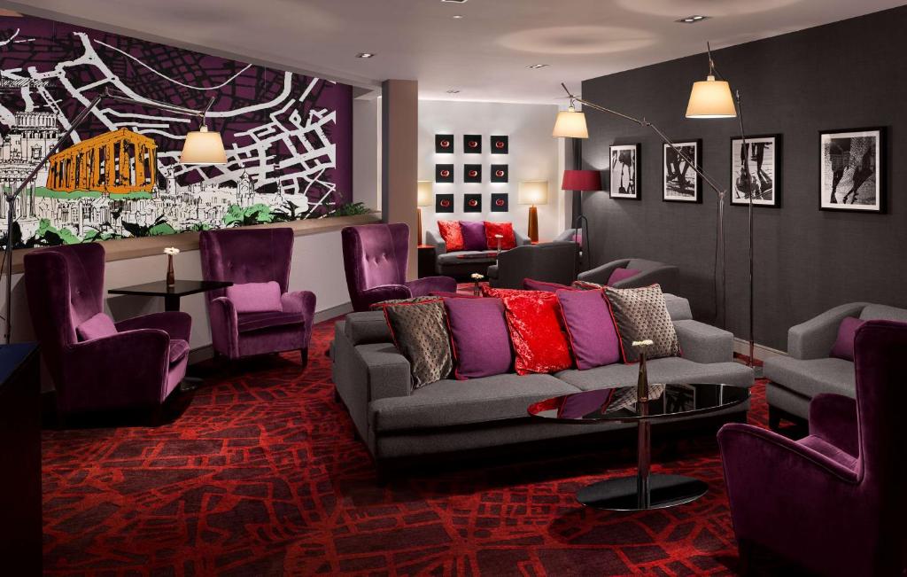 Posezení v ubytování Radisson Blu Hotel, Edinburgh City Centre
