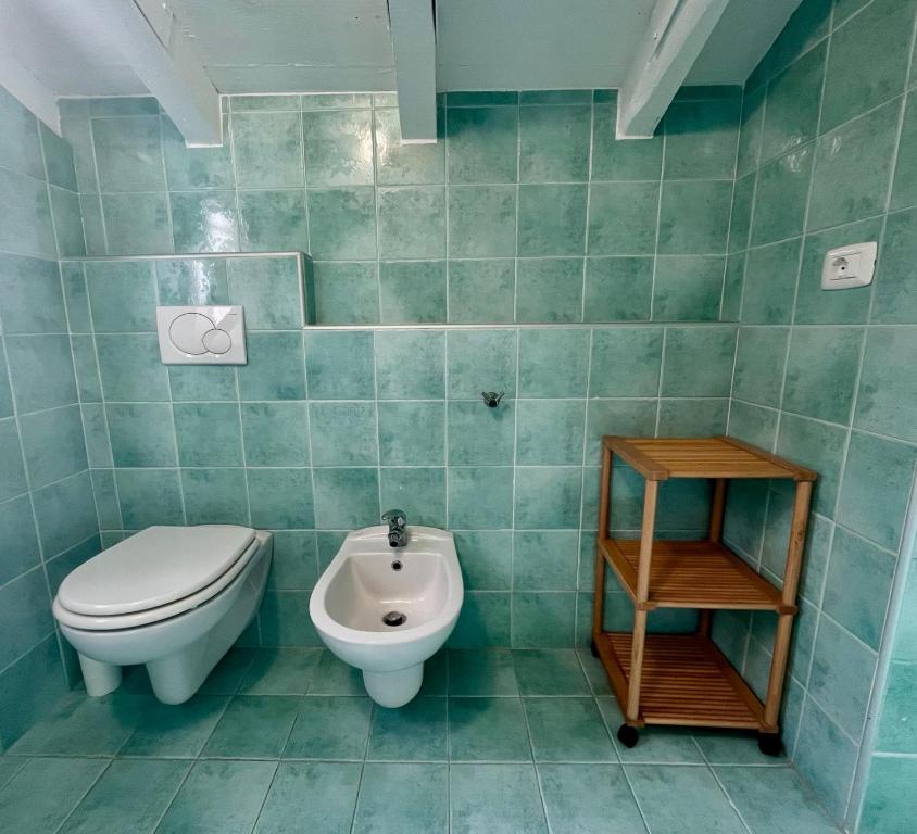 Koupelna v ubytování B&B Aria Di Lago