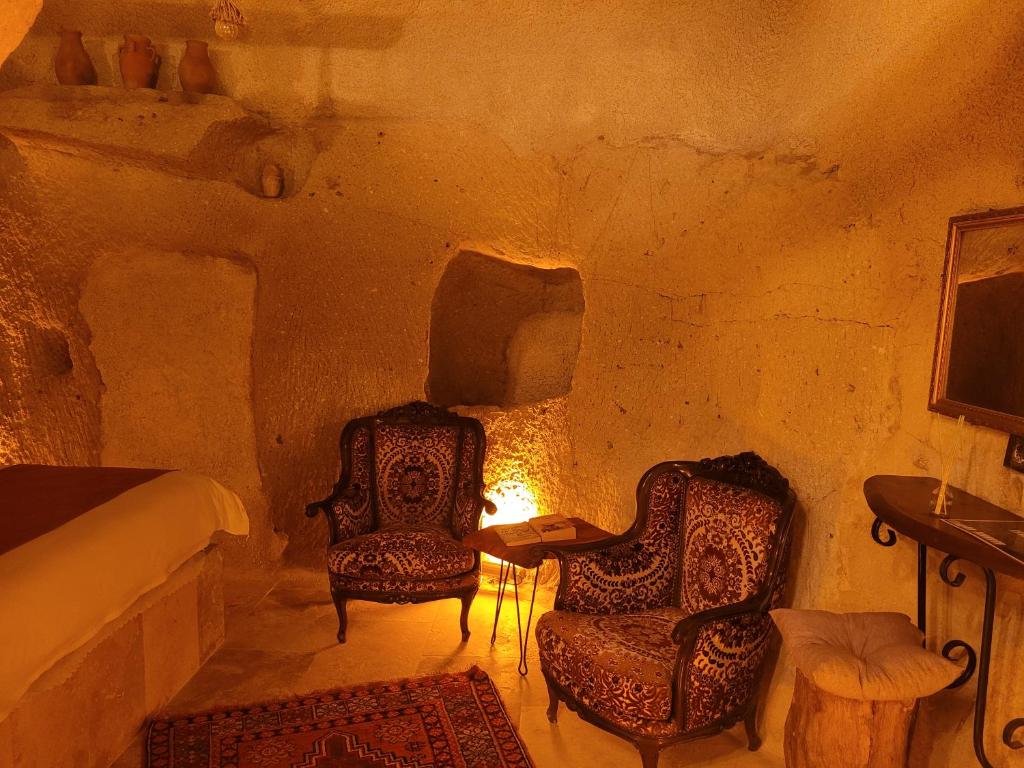Posezení v ubytování LA DiAS CAVE CAPPADOCİA