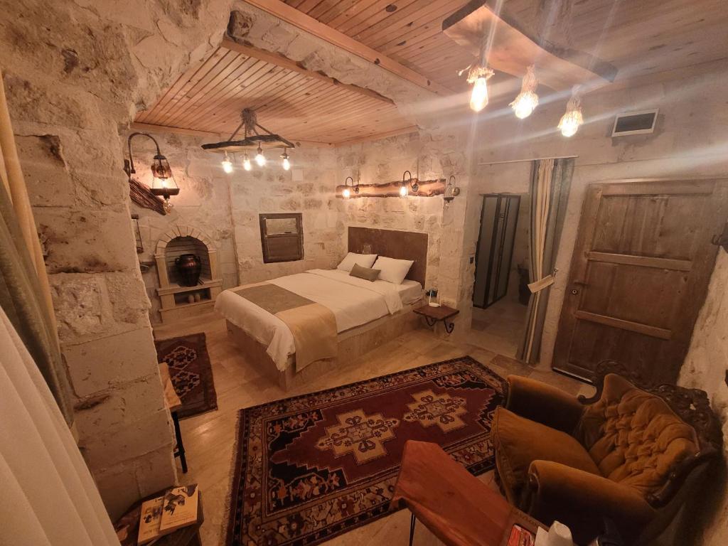 Postel nebo postele na pokoji v ubytování LA DiAS CAVE CAPPADOCİA