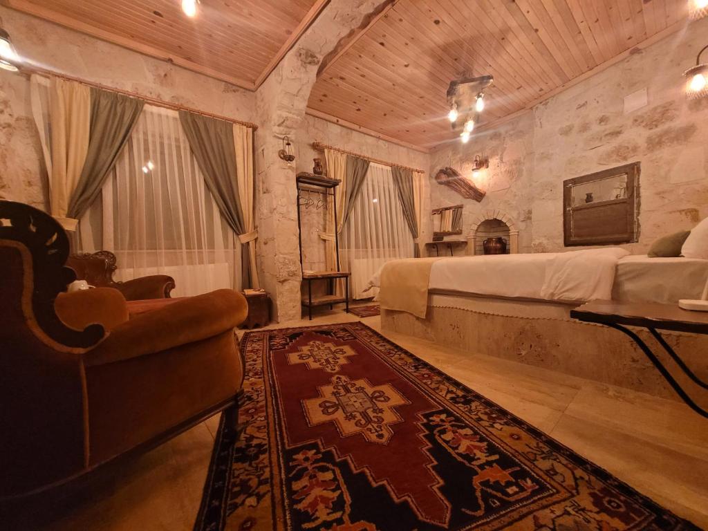 Posezení v ubytování LA DiAS CAVE CAPPADOCİA