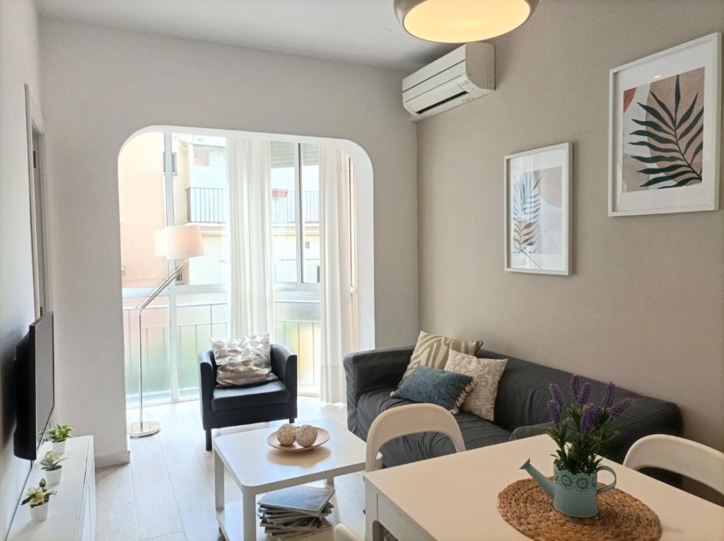 Posezení v ubytování Opening Doors Gràcia