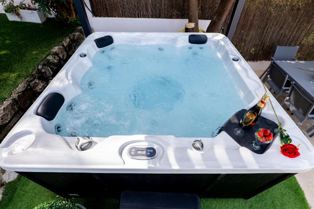Zdjęcie z galerii obiektu Piscine-Jacuzzi-Vidéoprojecteur-Clim La Perle Rare w mieście Mougins