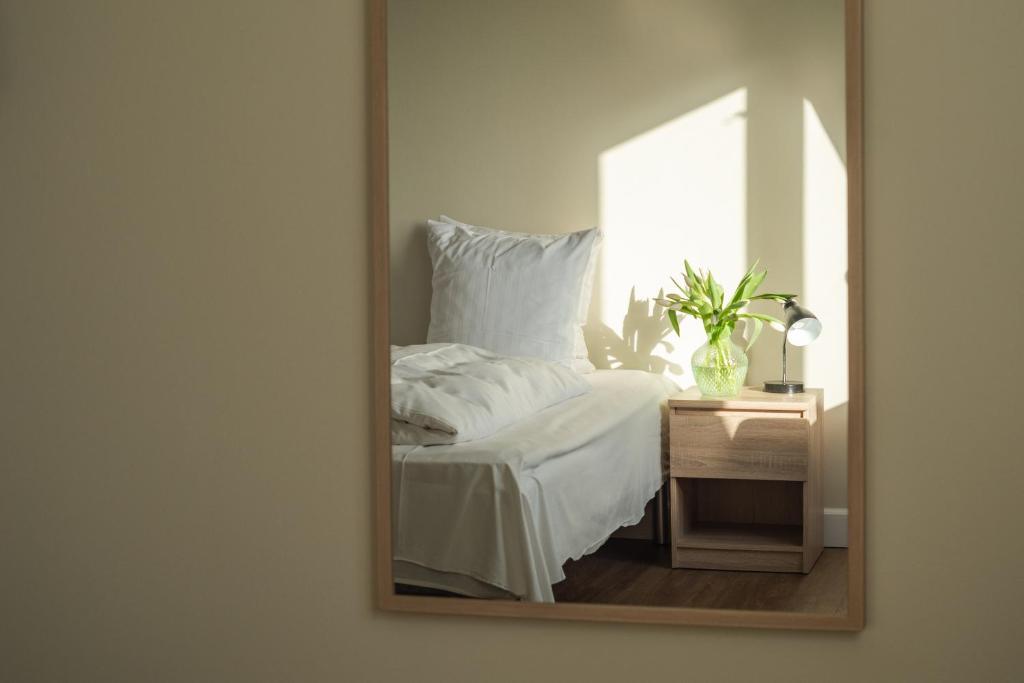 Postel nebo postele na pokoji v ubytování Hotel Nora Copenhagen