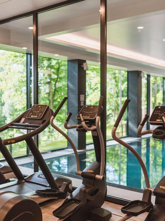 Fitness centrum a/nebo fitness zařízení v ubytování Hotel Bergo Resort & SPA