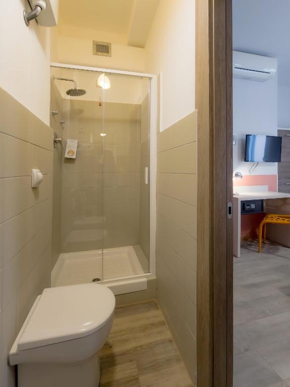 Koupelna v ubytování Hotel Nologo