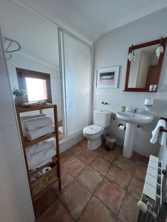 Koupelna v ubytování Apartamentos Remoña