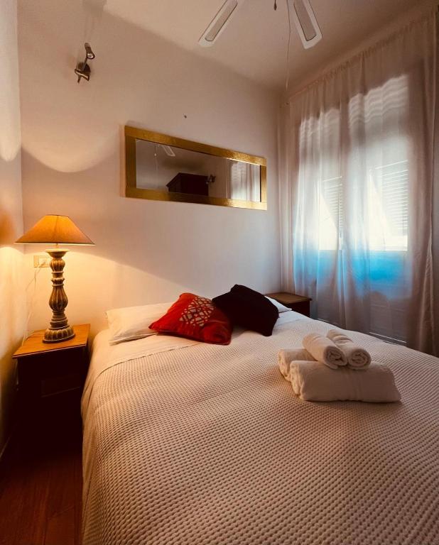 Postel nebo postele na pokoji v ubytování la terrazza di vernazza