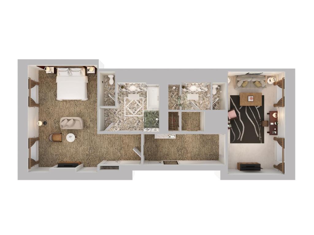 a rendering of a floor plan of a house at The Ritz-Carlton New York, Central Park in New York