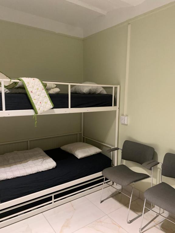 Postel nebo postele na pokoji v ubytování Svea Hostel