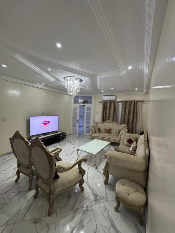 אזור ישיבה ב-App 1 Residence Luxury