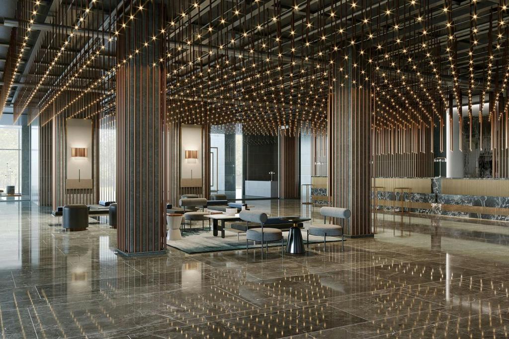 Χώρος καθιστικού στο The Sifang Hotel Nanjing, Autograph Collection
