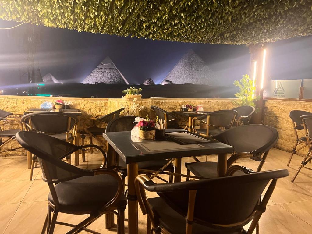 Restaurace v ubytování Imhotep Pyramids Hotel