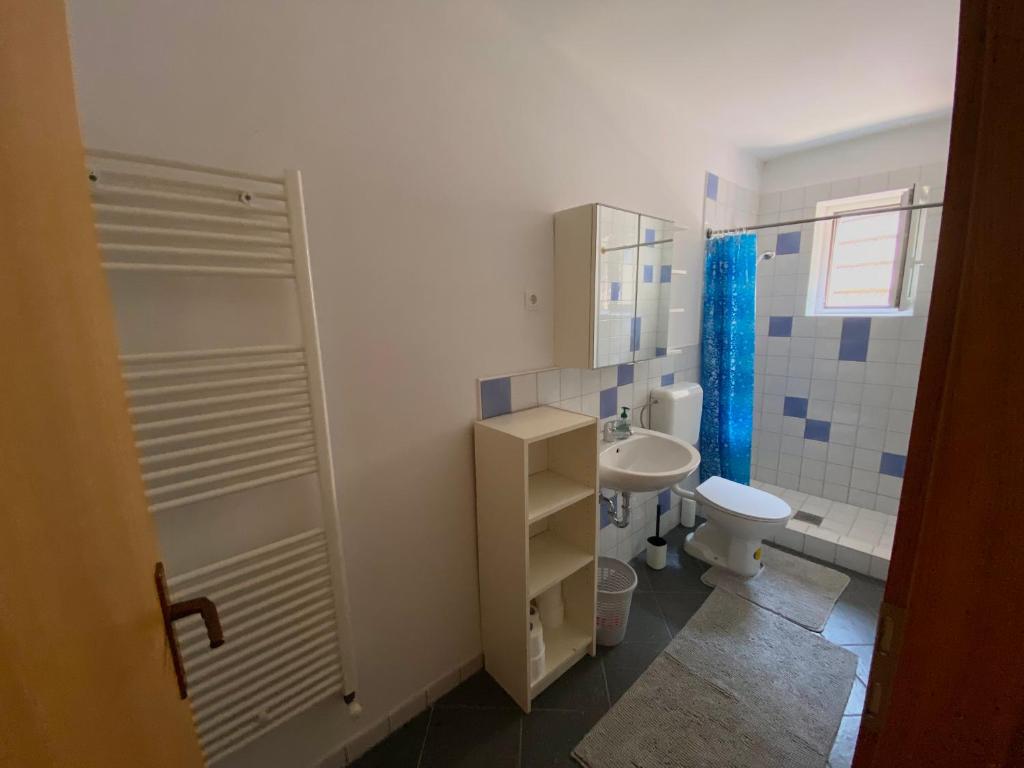 A bathroom at Fröccs Apartmann