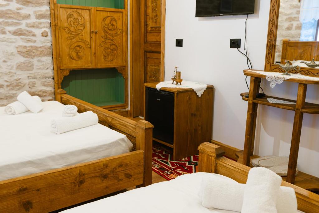 Postel nebo postele na pokoji v ubytování Vila 24