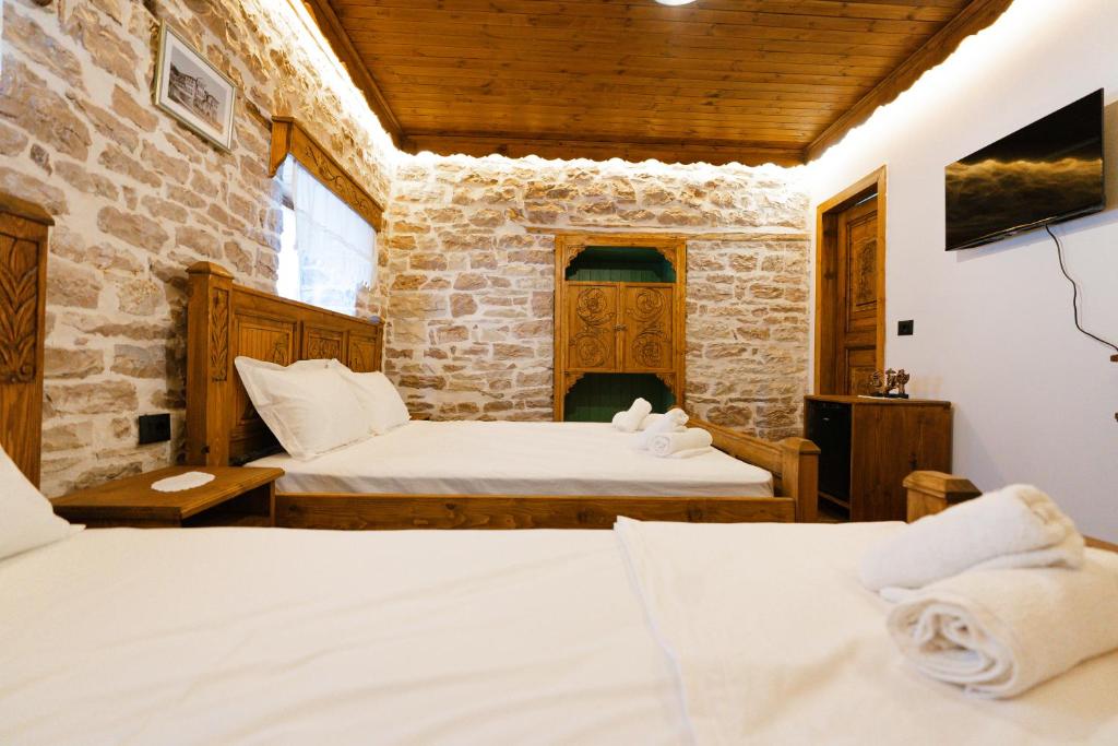 Postel nebo postele na pokoji v ubytování Vila 24