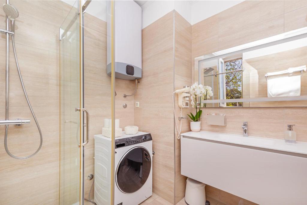 Koupelna v ubytování Ragusina luxury apartments