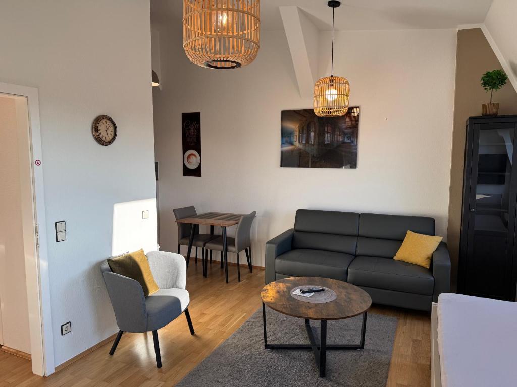 Posezení v ubytování Pension-Leipzig-Süd