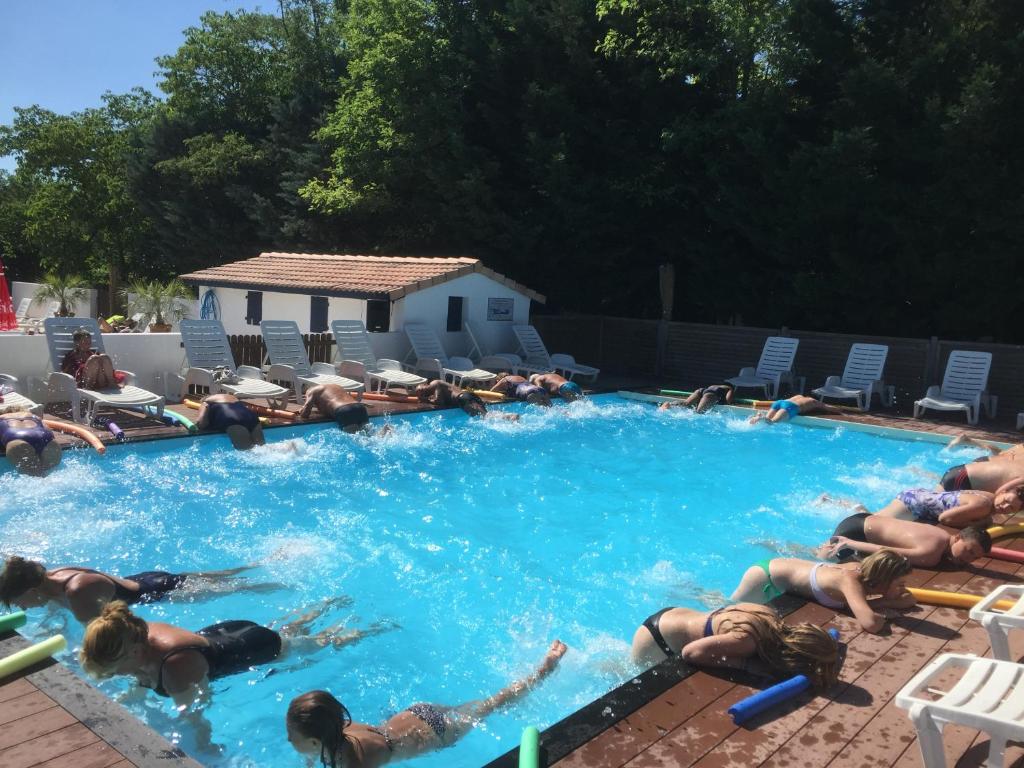 Bazén v ubytování camping le Fief d'Anduze nebo v jeho okolí