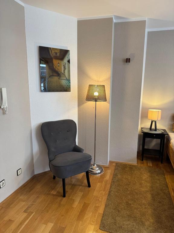 Posezení v ubytování Pension-Leipzig-Süd