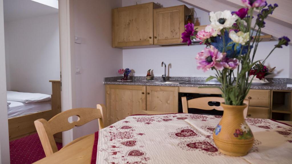 Kuchyň nebo kuchyňský kout v ubytování Hotel B&B Francolini