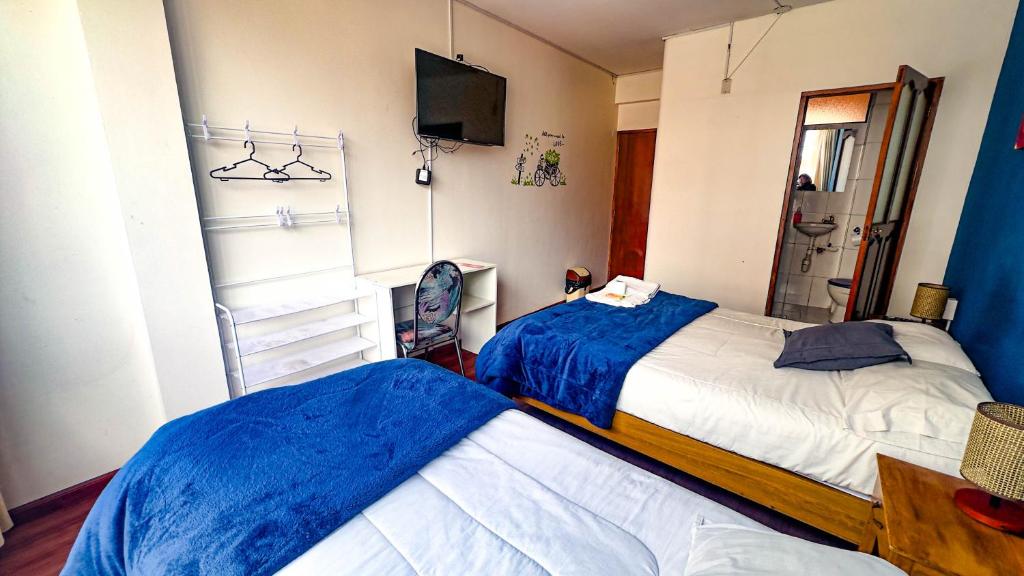 Lobo Hostel La Pazにあるベッド