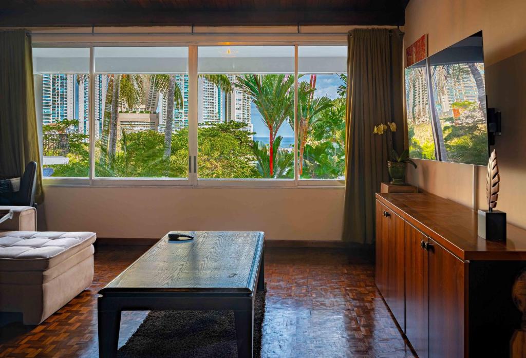 TV a/nebo společenská místnost v ubytování Casa Orquídea Panamá
