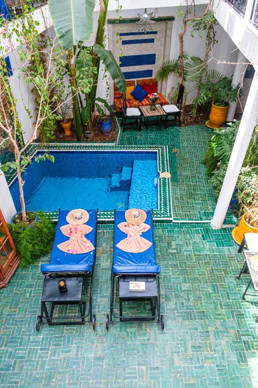 Bazén v ubytování Riad Bobby Marrakech nebo v jeho okolí