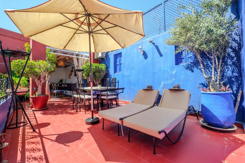 Patio nebo venkovní prostory v ubytování Riad Bobby Marrakech