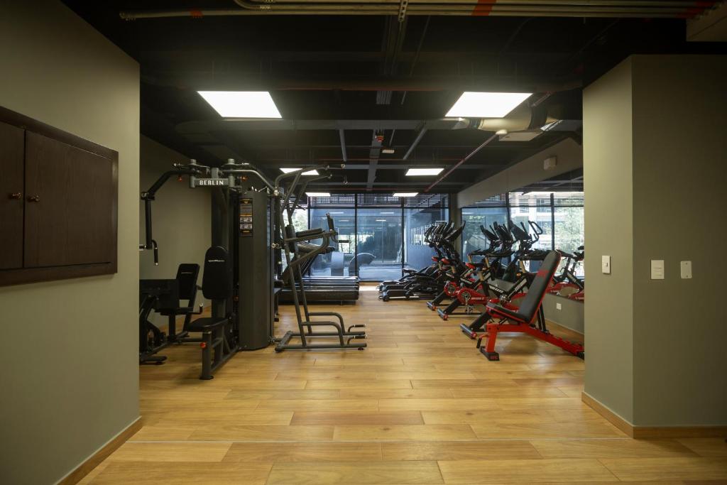 Fitness centrum a/nebo fitness zařízení v ubytování Taj 97