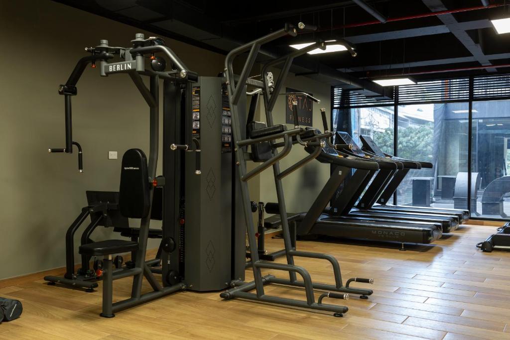 Fitness centrum a/nebo fitness zařízení v ubytování Taj 97