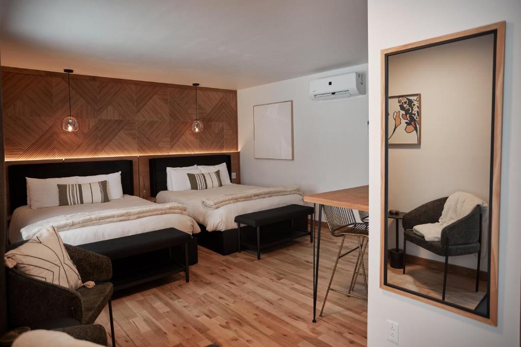 Voodi või voodid majutusasutuse Motel Boutique Hygge toas