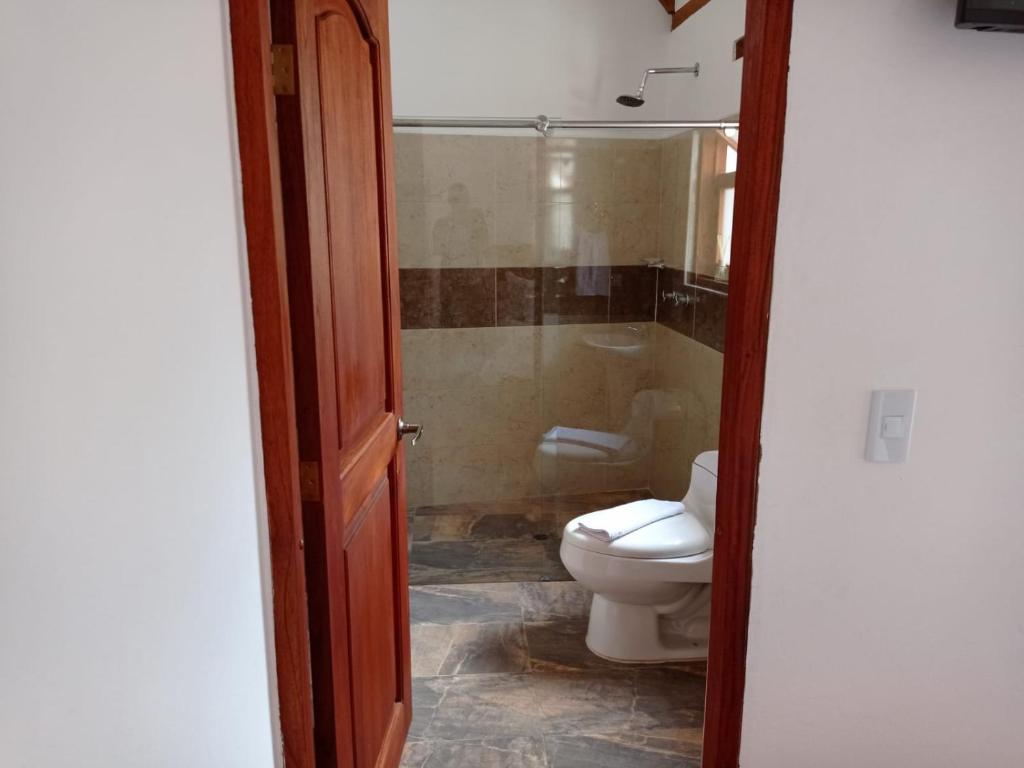Koupelna v ubytování Casa Hotel La Villa del Rosario