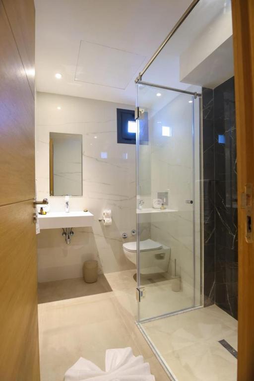 Koupelna v ubytování FAHO Hôtel