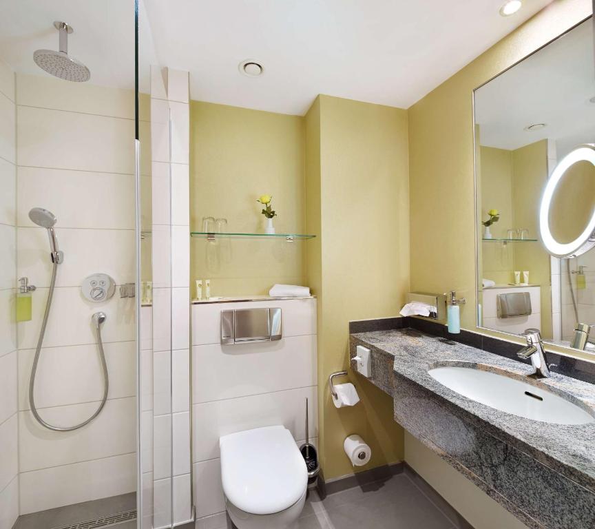 Koupelna v ubytování Best Western Plus Arosa Hotel
