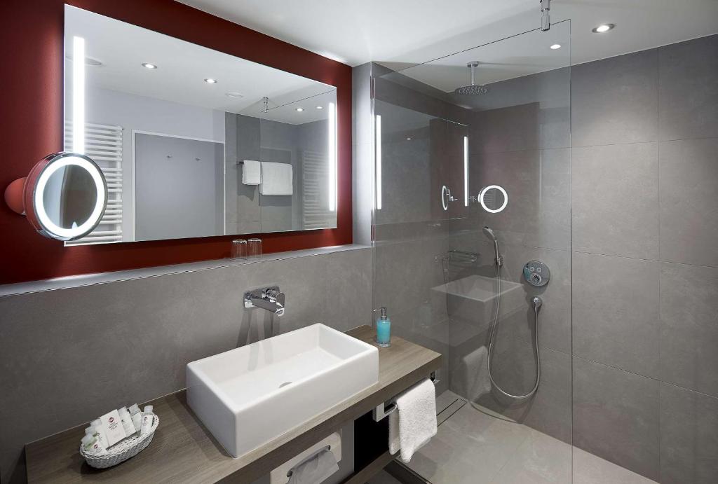 Koupelna v ubytování Best Western Plus Arosa Hotel