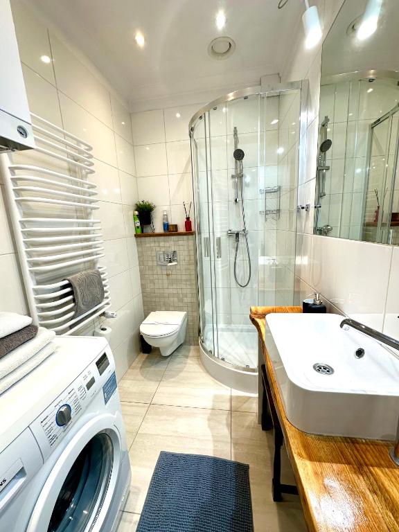 Kúpeľňa v ubytovaní Smile Apartments Center Kraków Old Town