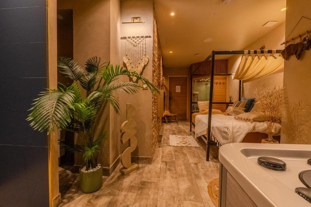 Koupelna v ubytování Pandora Spa Lille