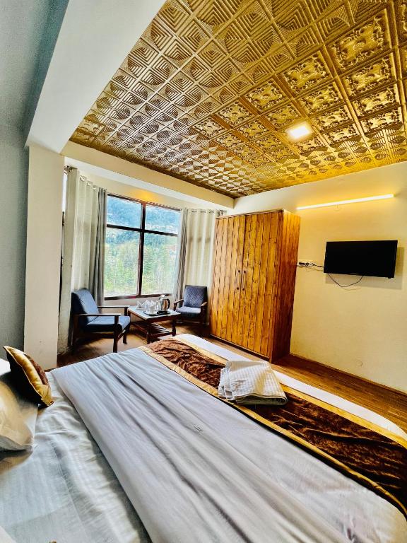 Postel nebo postele na pokoji v ubytování Hotel new # Link Way # Near Zing bus stand