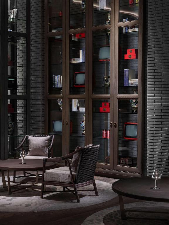 Posezení v ubytování Hilton Shanghai Songjiang Guangfulin