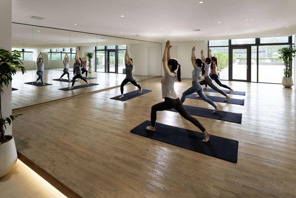 Fitness centrum a/nebo fitness zařízení v ubytování DoubleTree By Hilton Seoul Pangyo