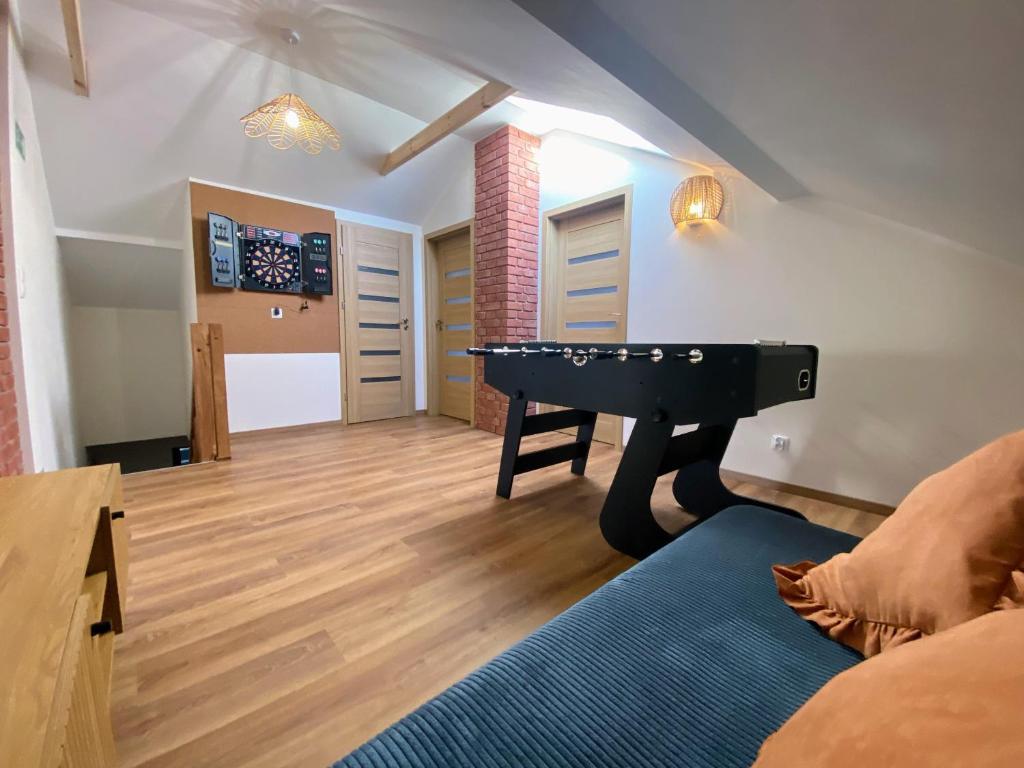 Kuchyň nebo kuchyňský kout v ubytování Siedlisko pod Kasztanem
