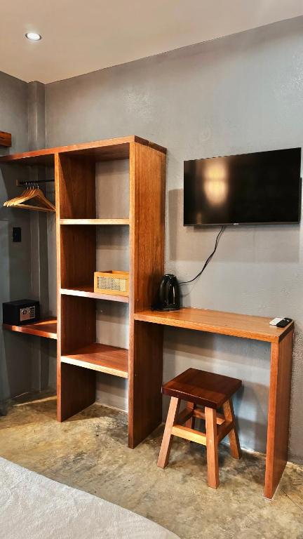 TV a/nebo společenská místnost v ubytování Casa De Loren