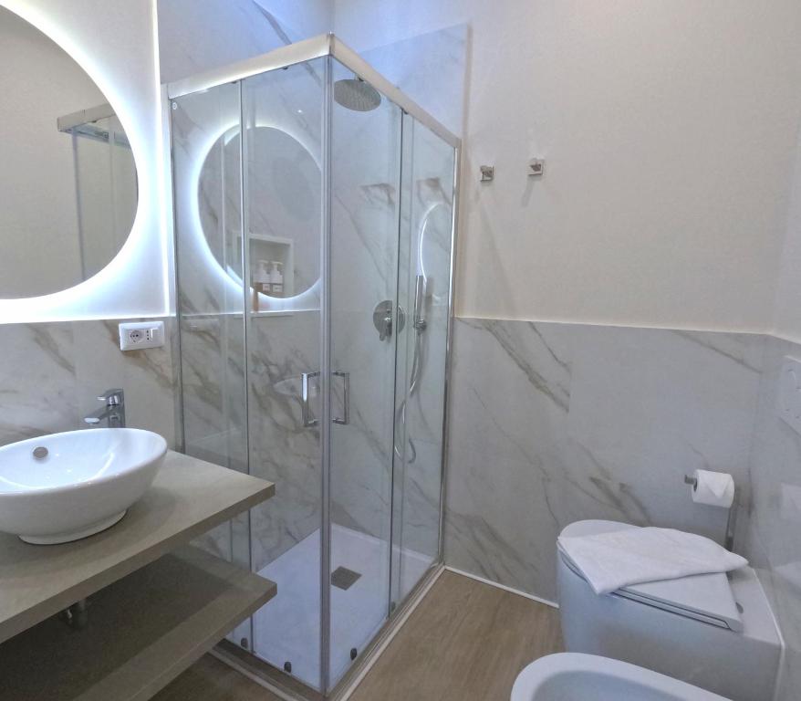 Koupelna v ubytování B&B Aurelia Garden Rooms