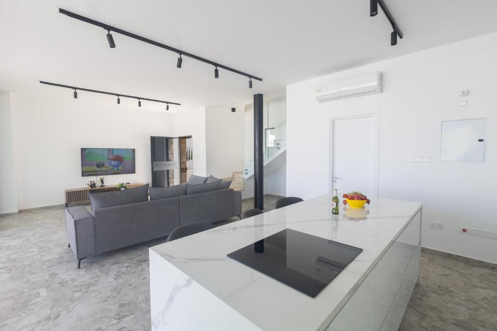 TV a/nebo společenská místnost v ubytování Aqua Pearl Villas